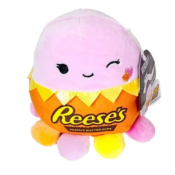 NWT Squishmallows 5 Inch Jeanne Octopus Hersheys Reese's Valentine's Day 2021 - Picture 1 of 10